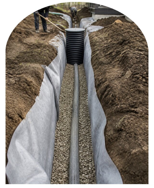 Подземный дренаж участка в Удомле по цене от 2597 р. | Метпроект-Дмл